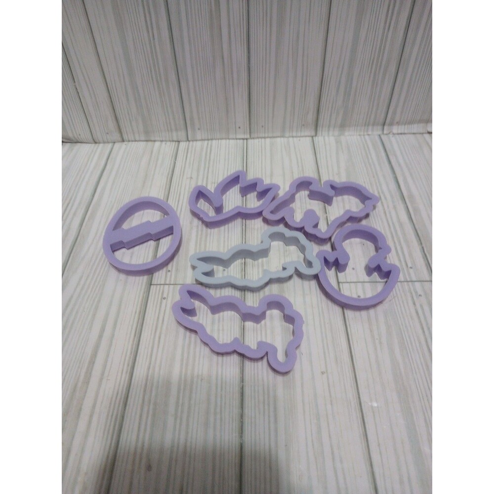 Vintage Easter Cookie Cutters Lot Of 6 Unmarked